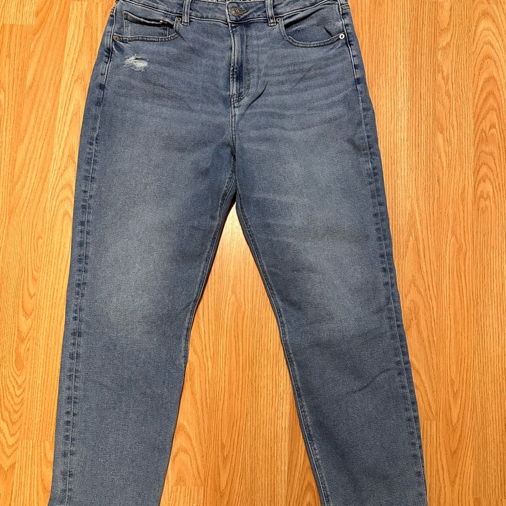 American Eagle Outfitters Women's Mom Jeans - Medium Blue